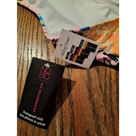 New Jr XL No Boundaries 1 Piece Leopard Cheetah Tropical Swimsuit Bathing Suit - Picture 6 of 7